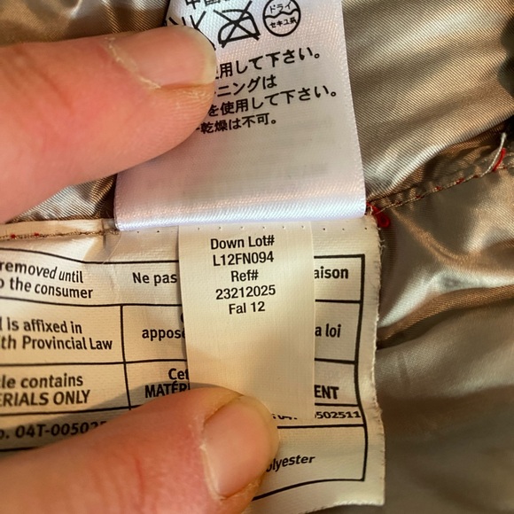 Eddie Bauer Red EB550 Fill Power Goose Down Lightweight Puffer Women Size Small - Picture 8 of 11